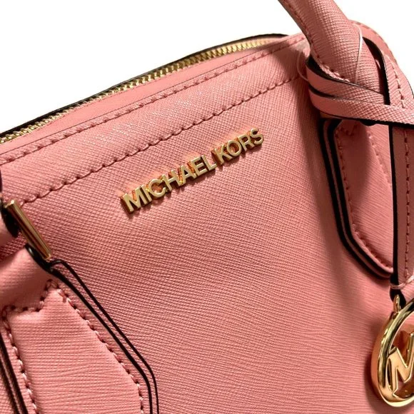 NWT Original $300 Michael Kors Ayden Dome Satchel Bag Primrose Top Handle Pink